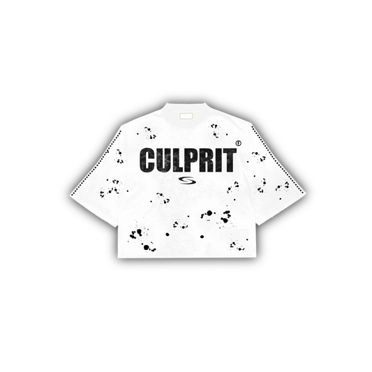 SS25 White “Culprit” Tee